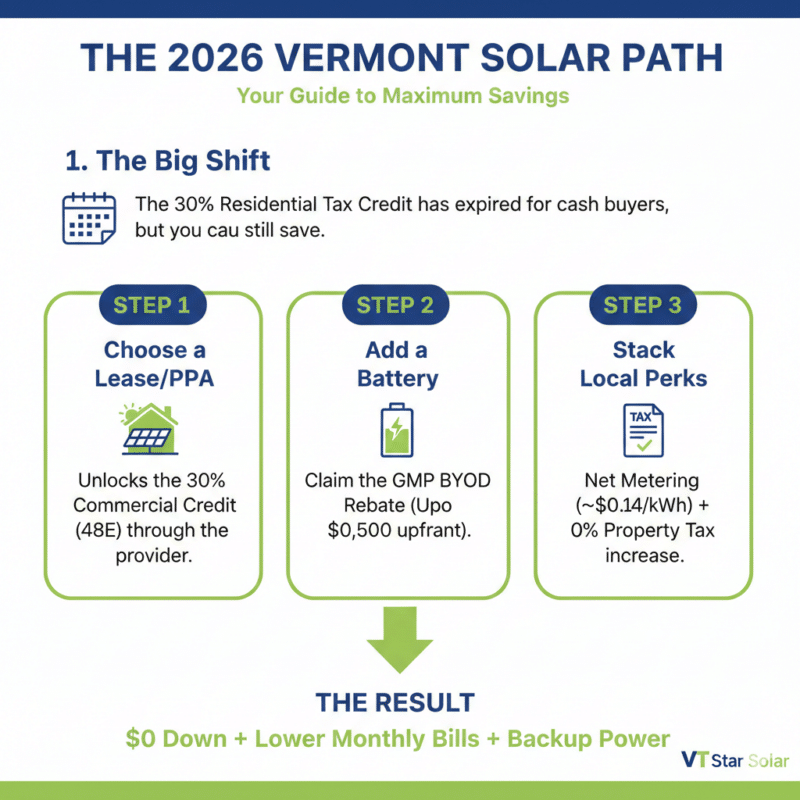 2026 vt solar panel incentives, rebates and tax incentives.